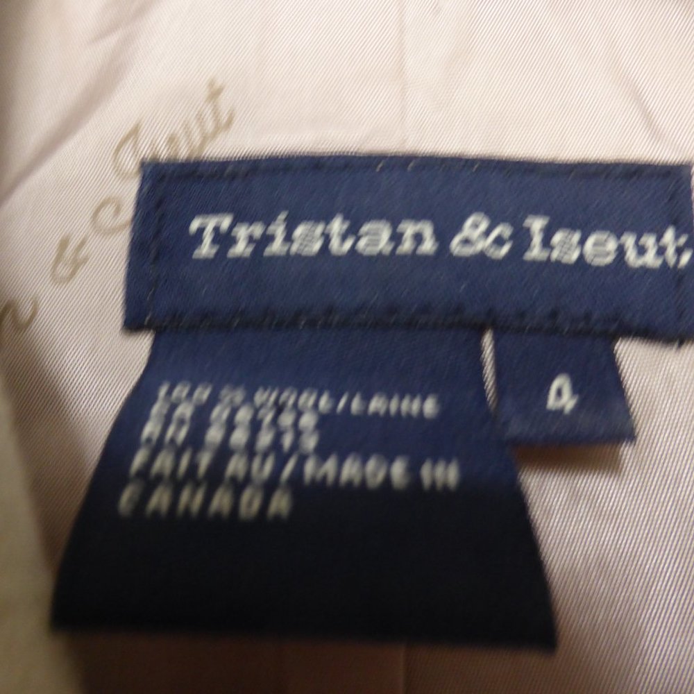 TRISTAN & ISEUT, size 4, women's blazer, 100% wool - Picture 7 of 8